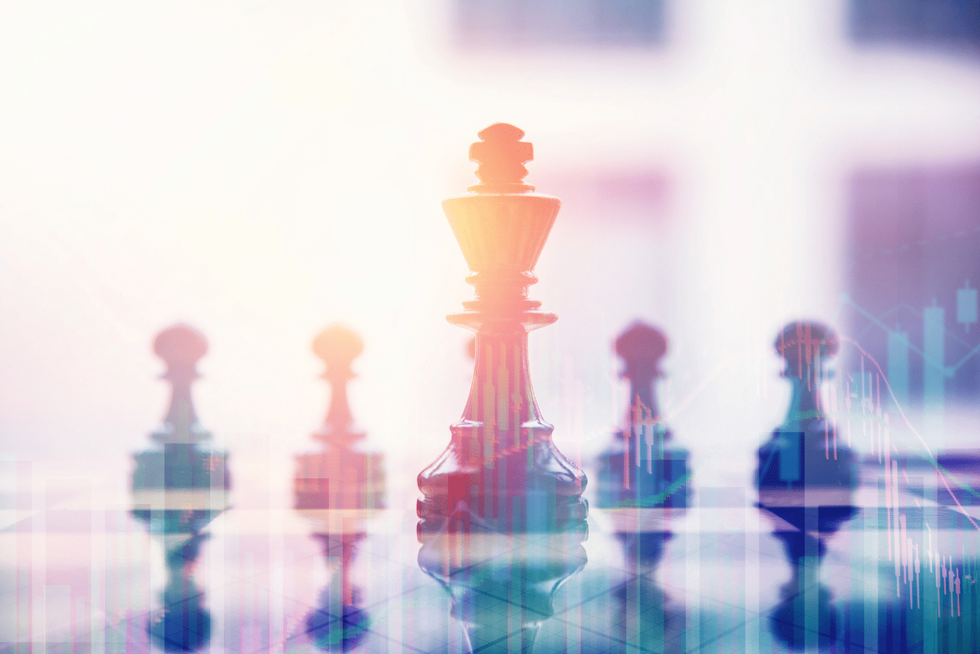 Image of chess pieces signifying pricing strategy